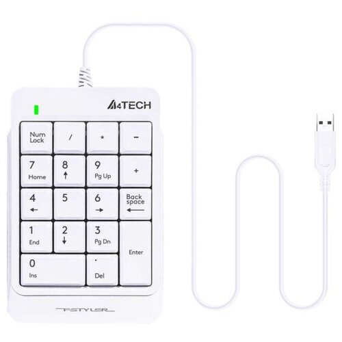 A4Tech FK13P fstyler numerička usb bela tastatura Slike