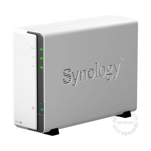 Synology DS112j Diskstation 1-bay/Max 5TB/1Ghz/128MB/Glan NAS Slike