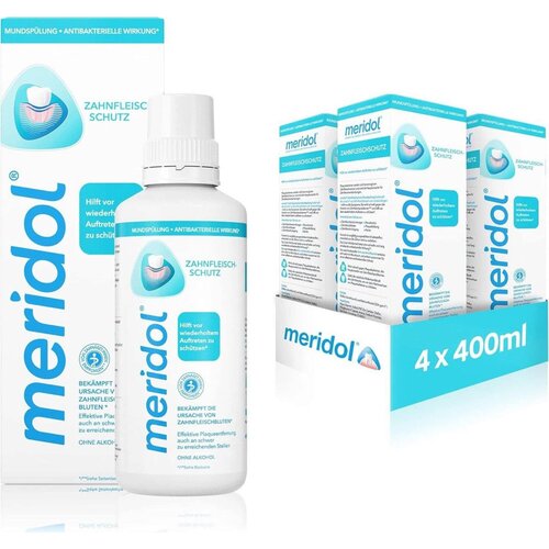 Meridol Vodica za ispiranje usta 4 x 400 ml - 1.600 ml Slike