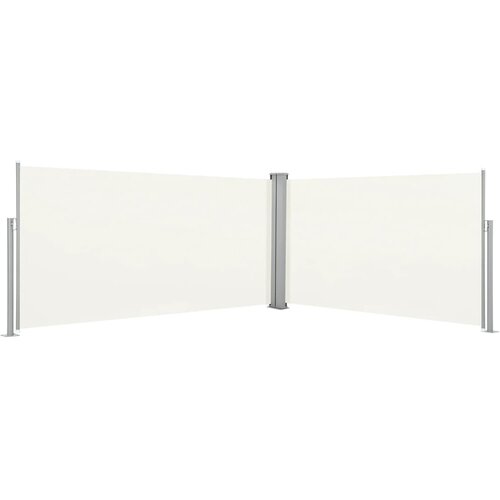 VidaXL Bočna tenda uvlačiva 160 x 600 cm krem boje Slike
