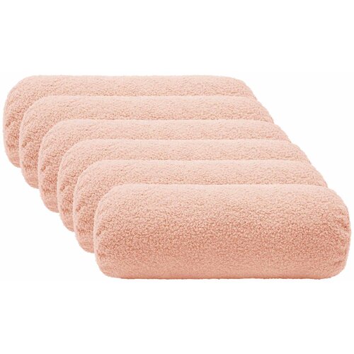  Presvlaka za jastuk 6 pcs HEERLEN Ružičasta Ø 15 x 40 cm Bouclé Cene