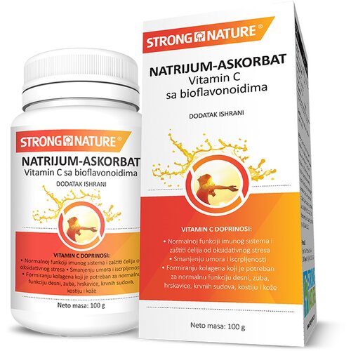 Strong nature NATRIJUM-ASKORBAT - Vitamin C sa bioflavonoidima 100 g Cene