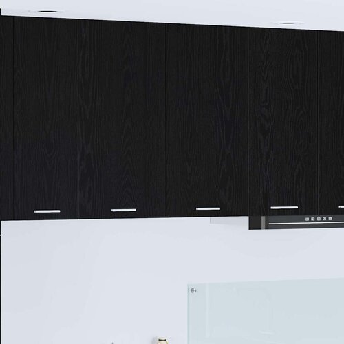 Viseći ormarić Crni hrast 80 x 31 x 80 cm Konstruirano drvo Slike