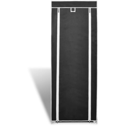 Maison Chic Omarice za obutev - Kopa za čevlje s Pokrivalom Blago 57 x 29 x 162 cm Črne Barve, (21778322) Slike
