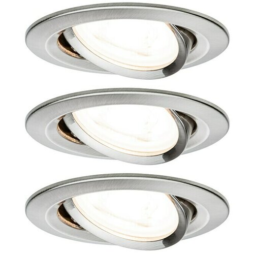 PAULMANN Ugradbena LED svjetiljka Nova (19,5 W, Brušeno željezo, Topla bijela, Ugradbena dubina: 90 mm) Cijene