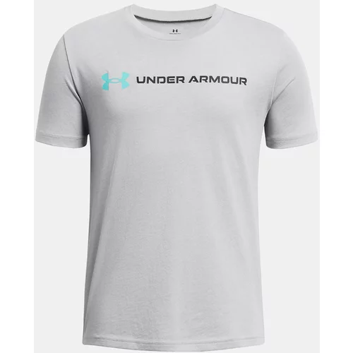 Under Armour Tehnička sportska majica akvamarin / siva / crna