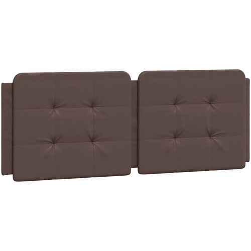 vidaXL Vzglavna stranica rjava 120 cm umetno usnje, (21112039) Cene