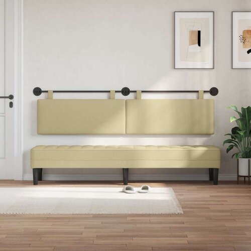  Držeće uzglavlje Zidne Svijetlozeleni sivi 210 x 55 x 5 cm - Svijetlo zelena siva 200 cm bez LED Slike