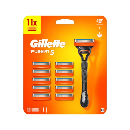 Gillette Fusion5 brijač + zamjenske britvice 11 kom