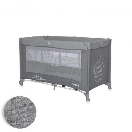 Lorelli Bertoni prenosivi krevet noemi 2 nivoa cool grey star Slike