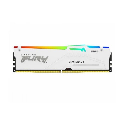Kingston Memorija 16GB/DIMM/DDR5/5200MHz/CL36/FURY Beast RGB/bela Cene