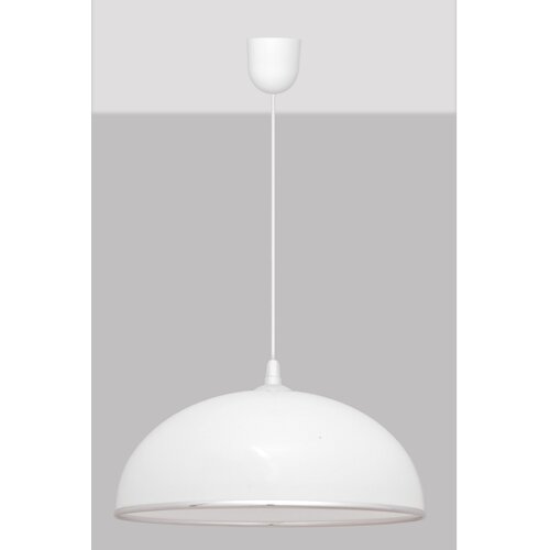  Luster na sajli CIRCLE 1xE27/15W/230V beli Slike