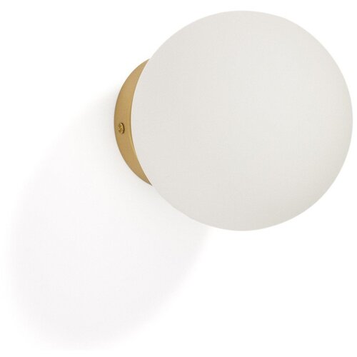 Kave Home Bijela/u zlatnoj boji zidna lampa &oslash; 15 cm Brisia &ndash; Cijene