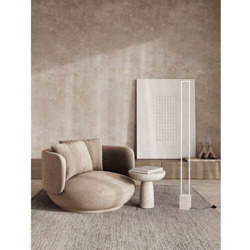 Nova Luce Bela LED stoječa svetilka (vi&amp;scaron;ina 161 cm) Lithos &amp;ndash; Slike