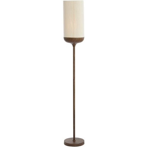 Light & Living Tamno smeđa stojeća svjetiljka s tekstilnim sjenilom (visina 159 cm) Dania – Cijene