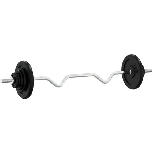 vidaXL Palica z utežmi 60 kg lito železo in kromirano jeklo, (20776566) Cene