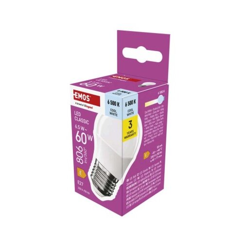  LED žarnica Classic Mini Globe / E27 / 6,5 W (60 W) / 806 lm / Hladna bela Cene
