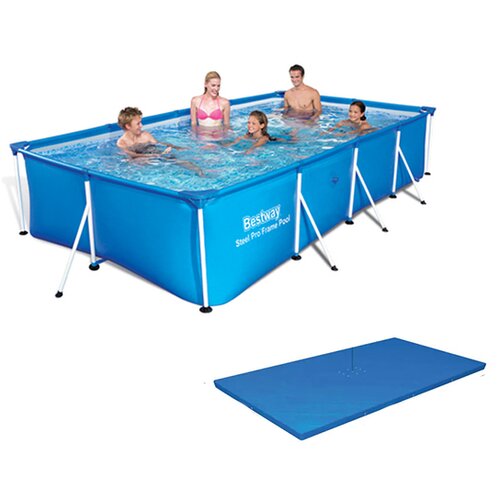 Bestway Set bazen Steel Pro 400x211x81cm sa prekrivačem 56405/58107 Slike