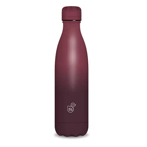 Ars Una Kovinski bidon z dvojno steno bele barve 500ml bordo rdeče barve Cene