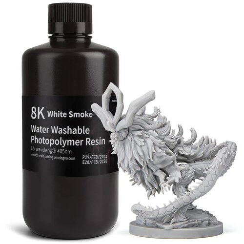 Elegoo 8K Water-washable Resin White Smoke, 1.000 g Cene