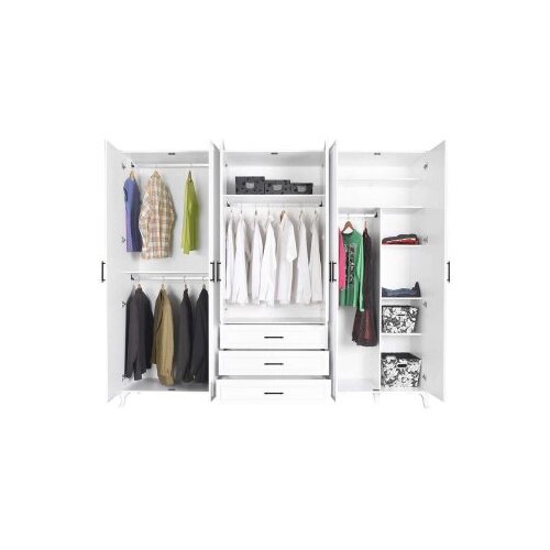 Hanah home Garderoba Country, 240x224x62 cm, , Smeđa Slike