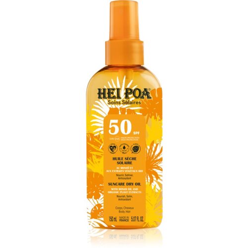 Hei Poa Tahiti Monoi Oil Tahiti Monoi Oil suho olje za sončenje SPF 50 150 ml Cene