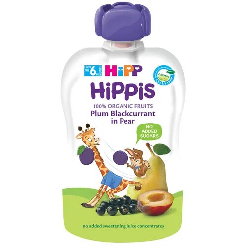 Hipp pouch šljiva, crna ribizla, kruška 100g Cijene