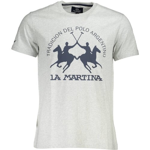 La Martina SHORT SLEEVE T-SHIRT MEN GREY Slike