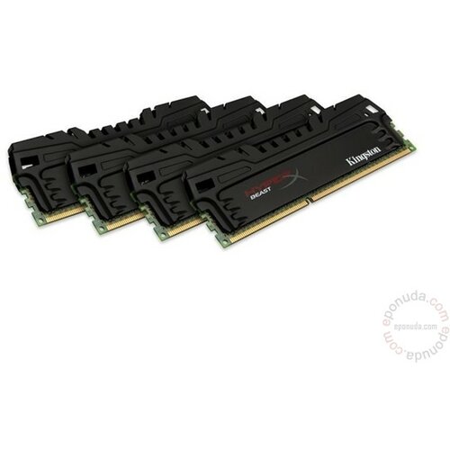 Kingston DIMM DDR3 16GB (4x4GB kit) 1866 HX318C9T3K4/16 ram memorija Slike