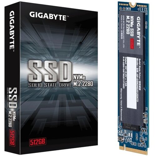 Gigabyte 512GB SSD NVMe 1.3/ M.2/ PCIe 3.0x4 GP-GSM2NE3512GNTD SSD Slike