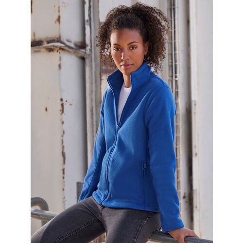 RUSSELL Blue women's fleece with stand-up collar Cene