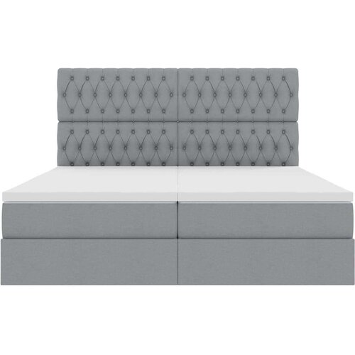  Krevet s od storage Svijetlo siva 180 x 200 cm Lažna koža Slike