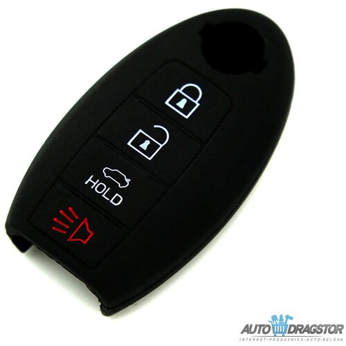 888 Car Accessories silikonska navlaka za ključeve crna nissan APT1016.02.B Slike
