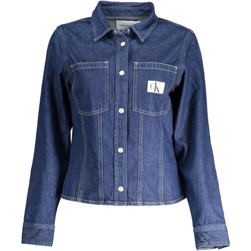 Calvin Klein WOMEN&#39;S LONG SLEEVE SHIRT BLUE Cijene