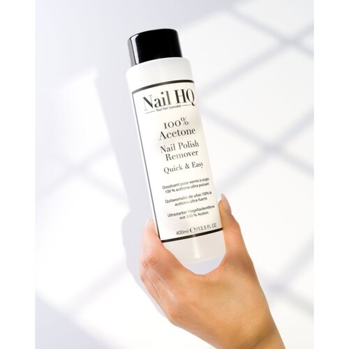 Nail HQ 100% Acetone sredstvo za skidanje laka s noktiju 400 ml Slike