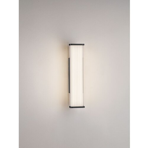 Nova Luce Mat črna kovinska LED stenska svetilka Misty &amp;ndash; Slike