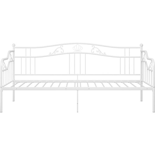  Okvir za krevet na razvlačenje bijeli metalni 90 x 200 cm Slike