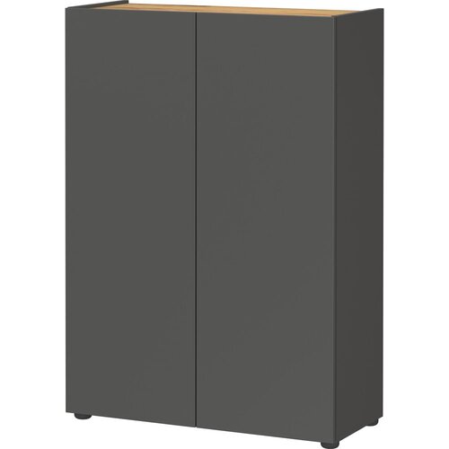 Germania Antracitno sivi ormarić za cipele u dekoru hrasta 74x105x33 cm Alviano – Cijene