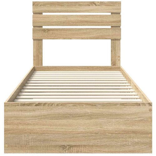  Okvir za krevet Sonoma hrast i srebrna 75 x 190 cm Slike