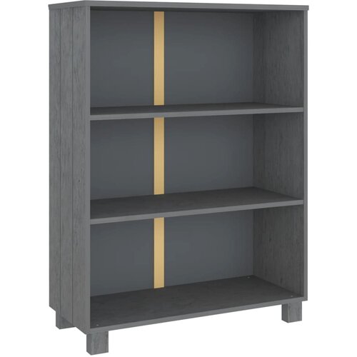 Maison Chic Knjižna omara - Knjižni regal HAMAR temno siva 85x35x112 cm trdna borovina, (21726311) Cene