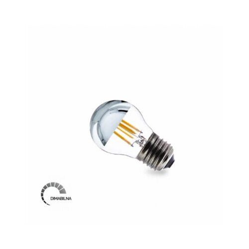  LED SIJALICA FILAMENT DIM G45 4W E27 2700K 470lm TOP SILVER Slike