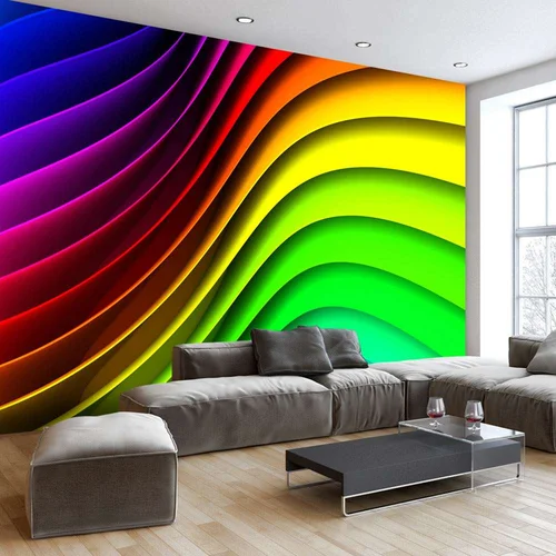  Samoljepljiva foto tapeta - Rainbow Waves 245x175