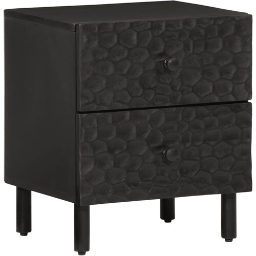 Maison Chic Dvo delni komplet Nočne omarice - Nočne mize črna 40x33x46 cm trden mangov les, (21689408) Cene