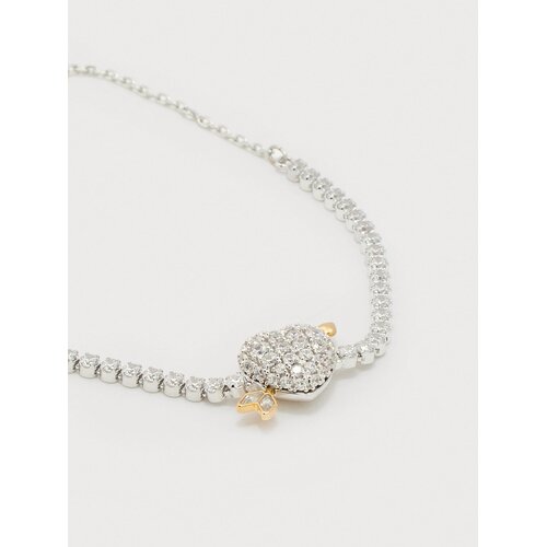 Swarovski Zapestnica srebrna / transparentna Slike