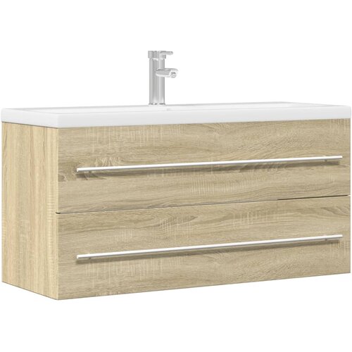 Ormarić za umivaonik boja hrasta sonome 100x38,5x48 cm iverica Slike