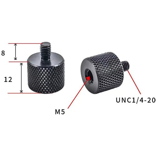 INF Adapter 1/4" na M10 za stojala in kamere - 5 kosov M5, (21755557) Cene
