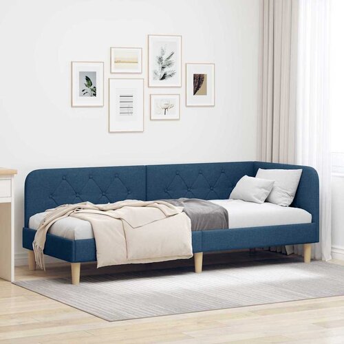  Kutni okvir kreveta Plava 80 x 200 cm tkanina Cijene