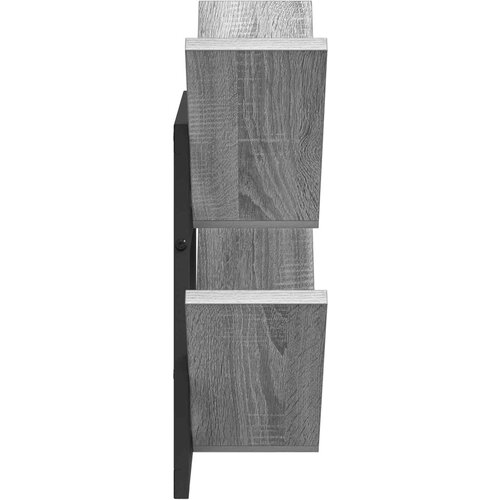  Floating polica za zid 2 kom. Siva Sonoma 43 x 15 x 47 cm Slike