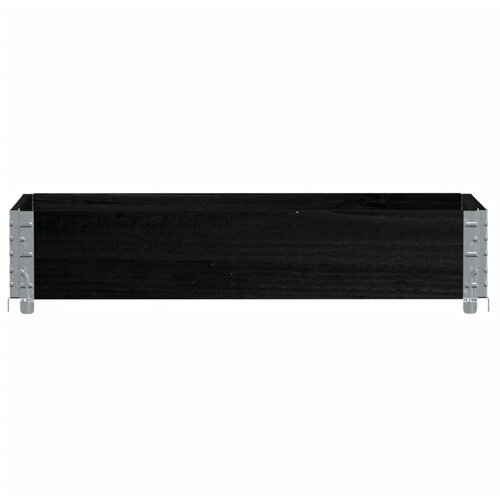  Okvir za palete crni 100 x 50 cm od masivne borovine Slike