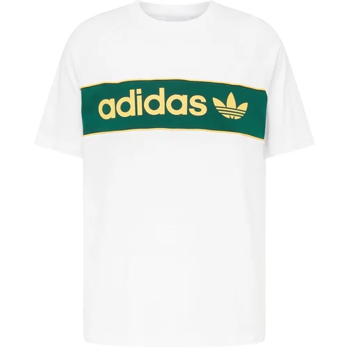 Adidas Majica svijetložuta / zelena / bijela